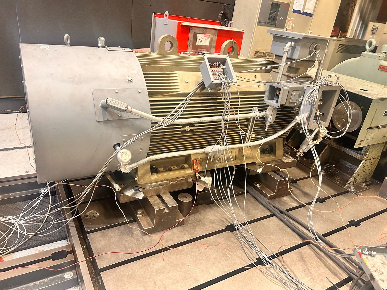 Industrial motor installation and wiring
